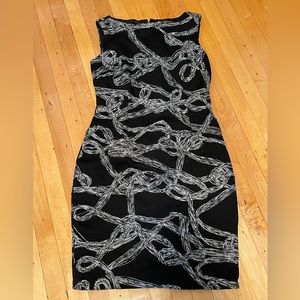 Cache Black Sheath Dress Sz 6
